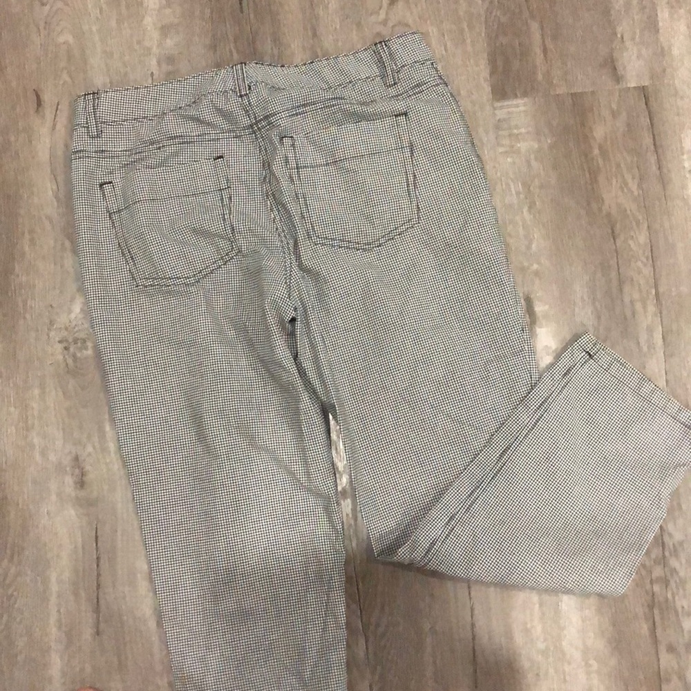 Theory gingham skinny pants sz 6 - Picture 5 of 5